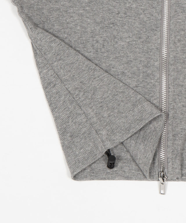 リブジップパーカー