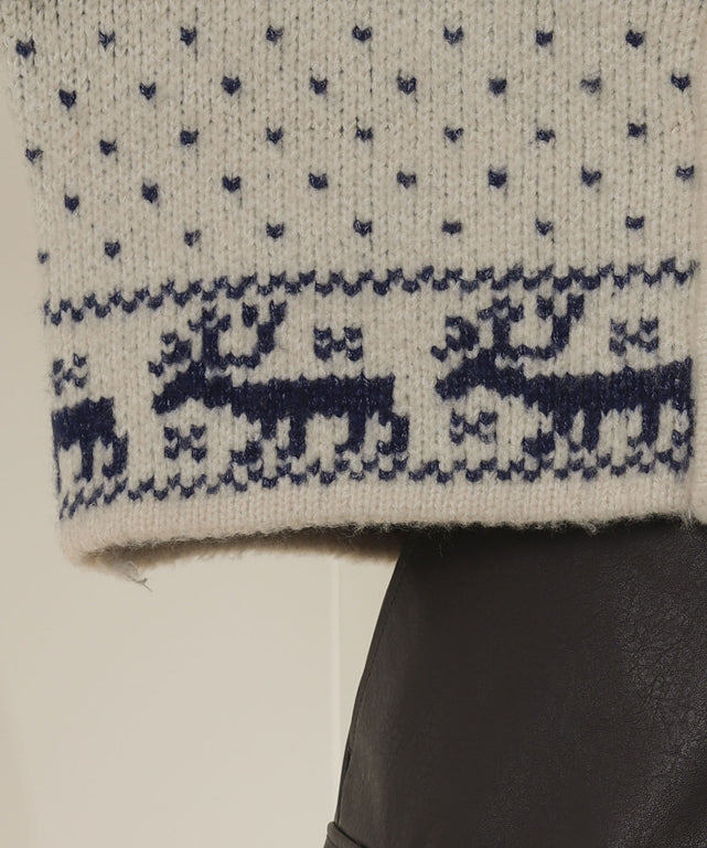 ノルディックZIPニット