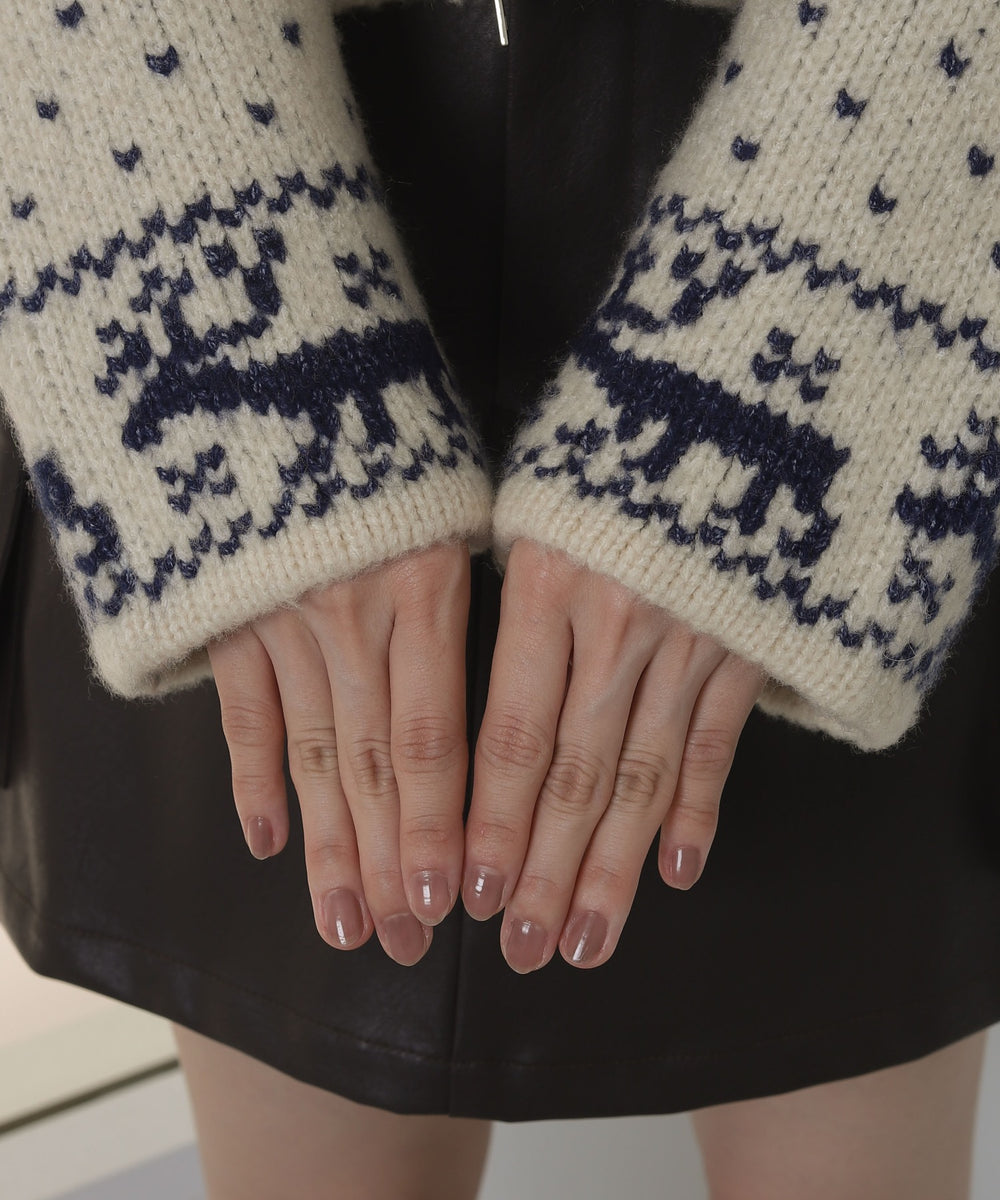 ノルディックZIPニット