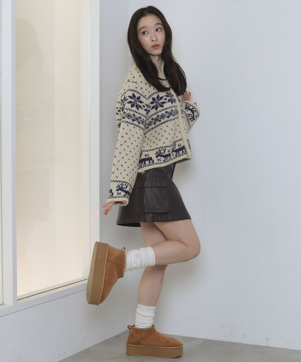 ホワイトアイボリー　モデル：163cm F着用