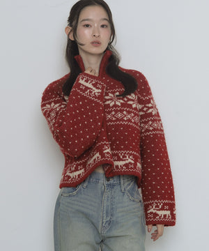 レッド　モデル：163cm F着用