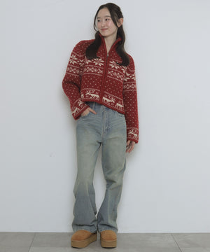 レッド　モデル：163cm F着用