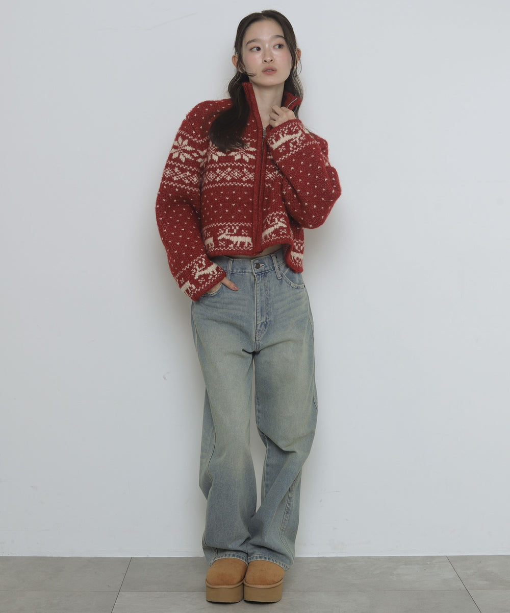 レッド　モデル：163cm F着用