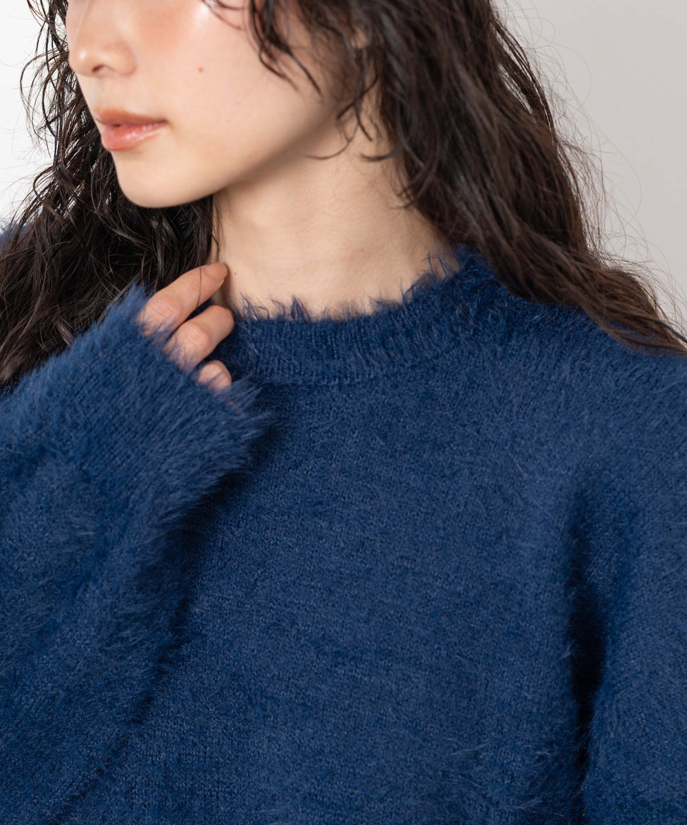 シャギーニットプルオーバー