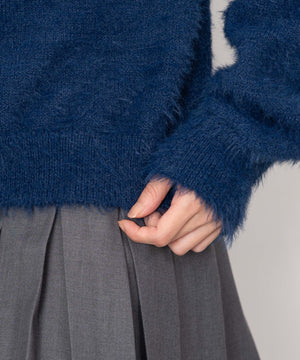 シャギーニットプルオーバー