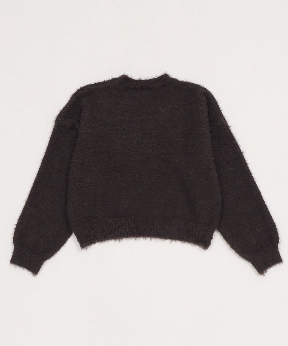 シャギーニットプルオーバー