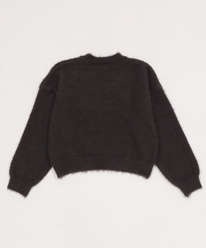 シャギーニットプルオーバー