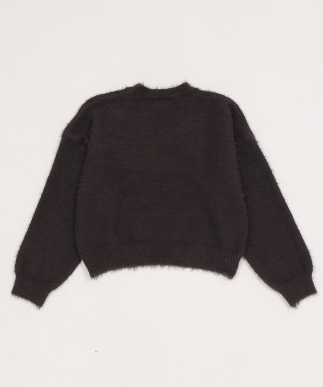 シャギーニットプルオーバー