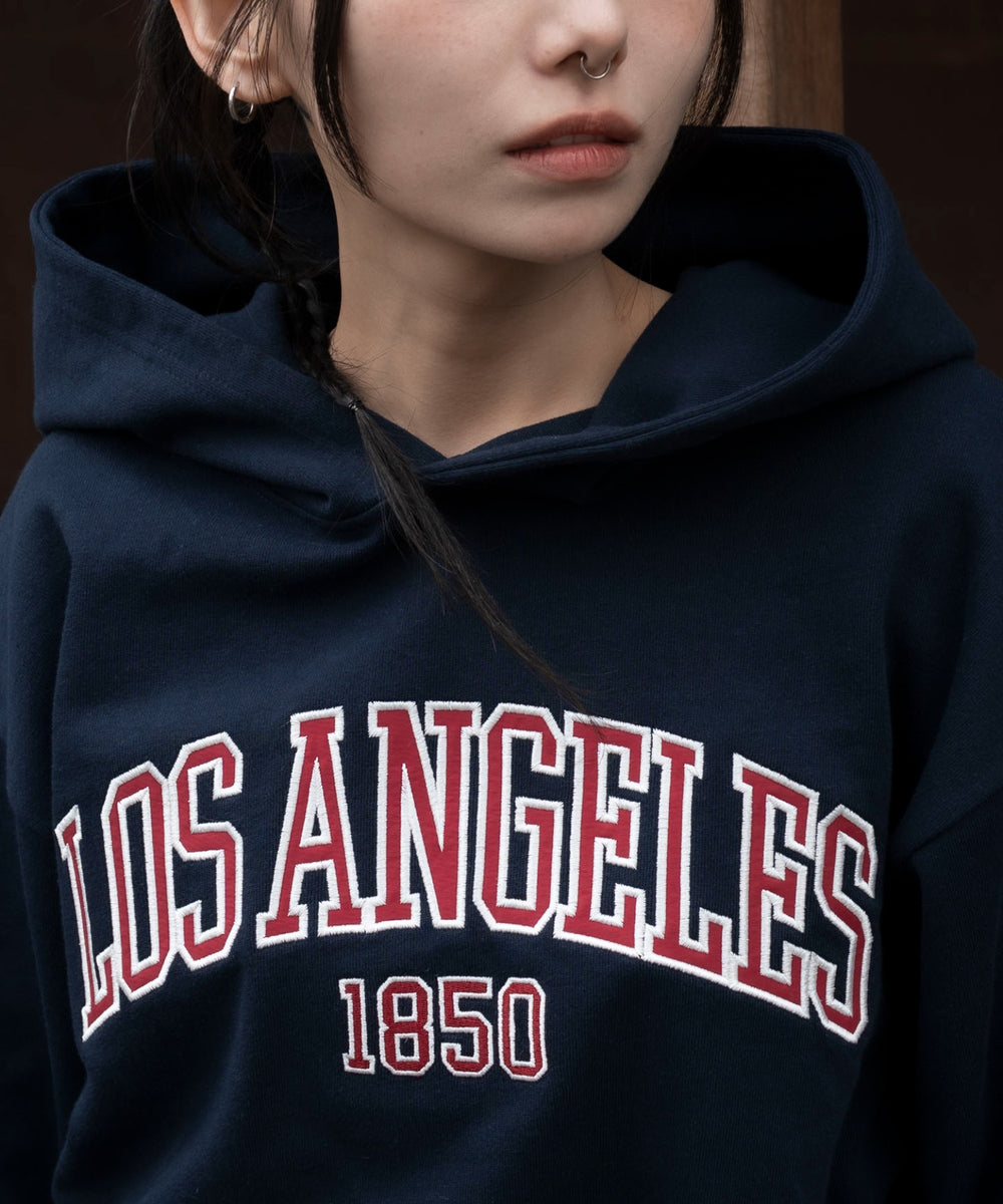 グラフィックショートプルパーカー