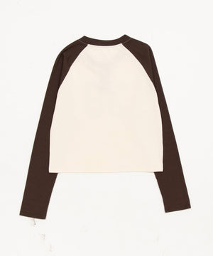 ラグランヘンリーネックロンT