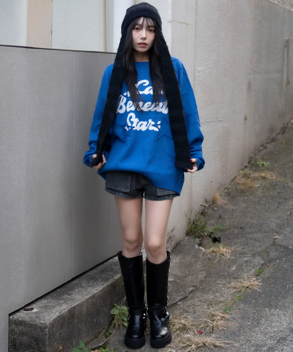 ブルー　モデル：159cm M着用