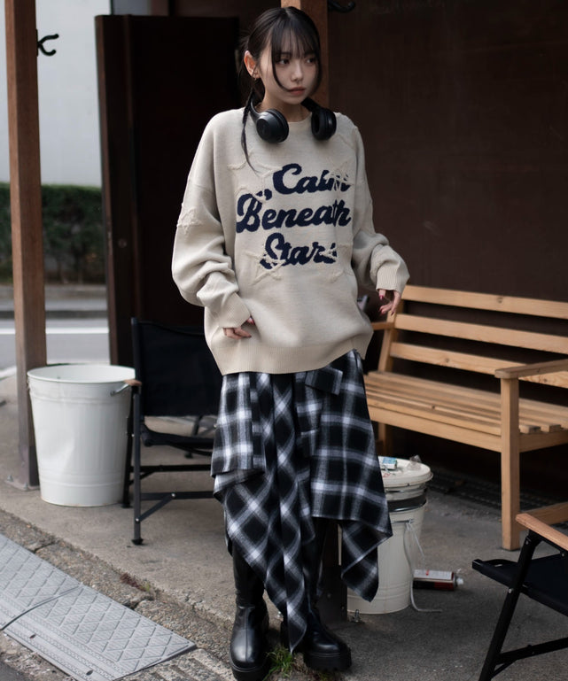 ホワイト　モデル：159cm M着用