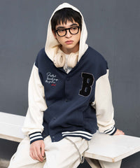 スウェットフードスタジャン