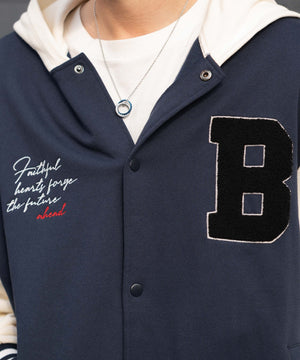 スウェットフードスタジャン