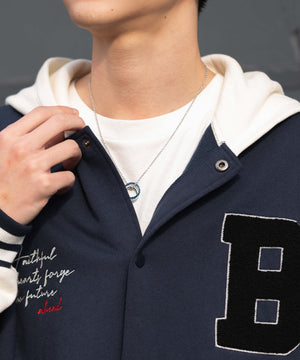 スウェットフードスタジャン