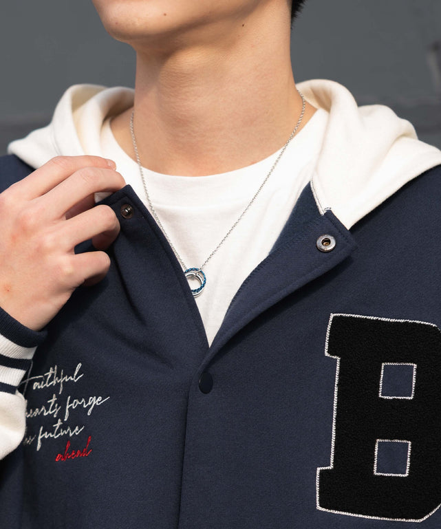 スウェットフードスタジャン