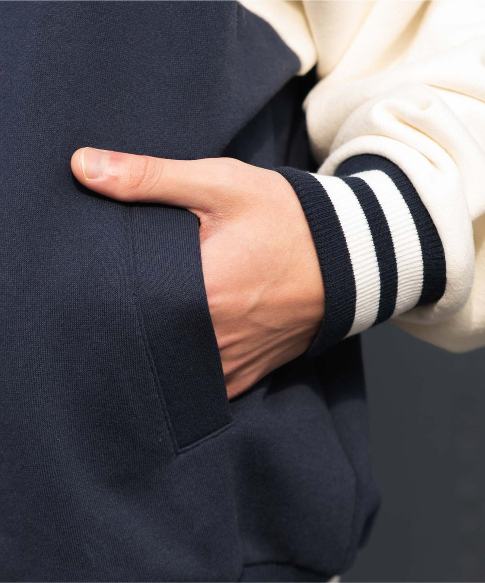 スウェットフードスタジャン