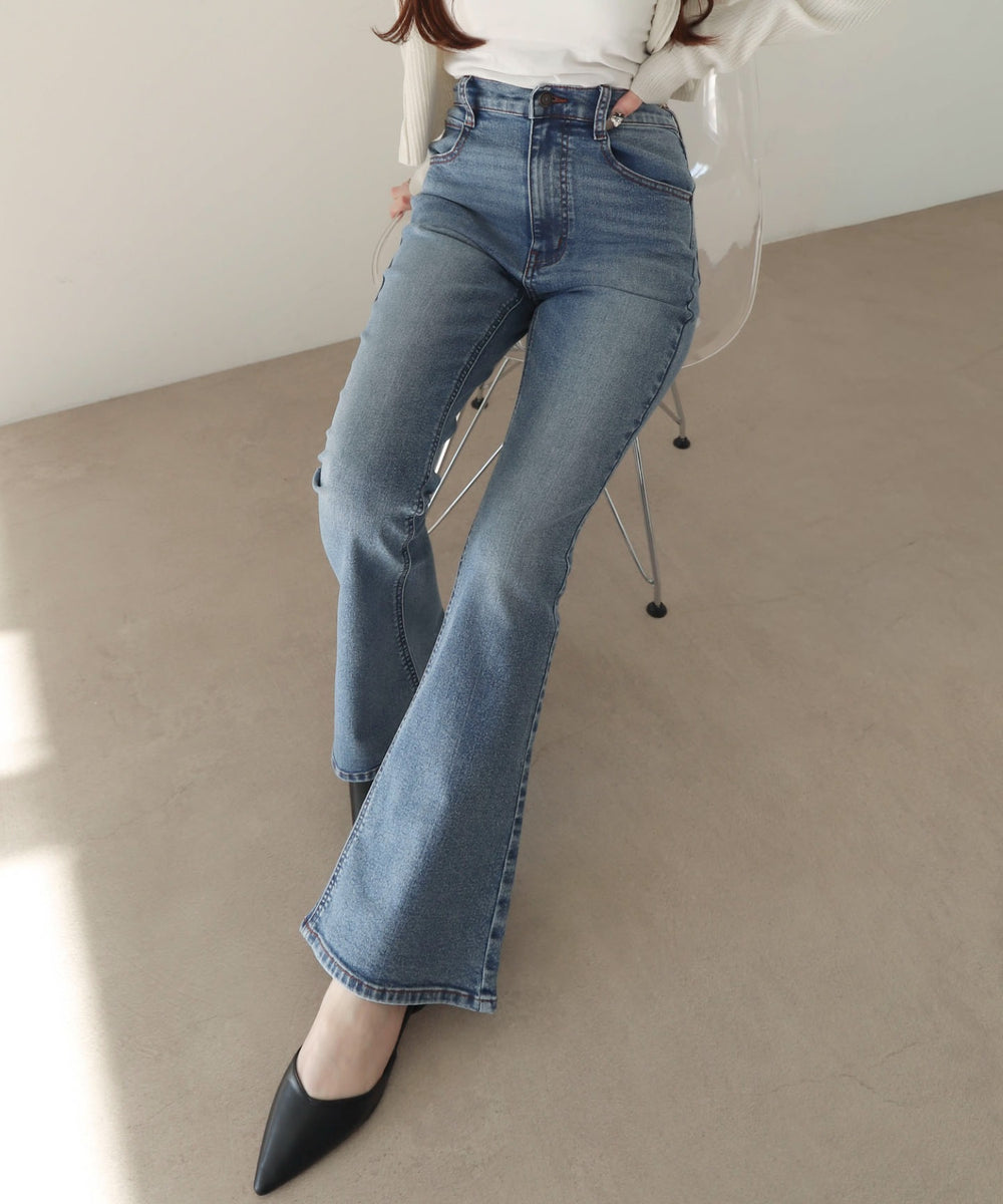 デニム中濃 モデル：160cm M着用