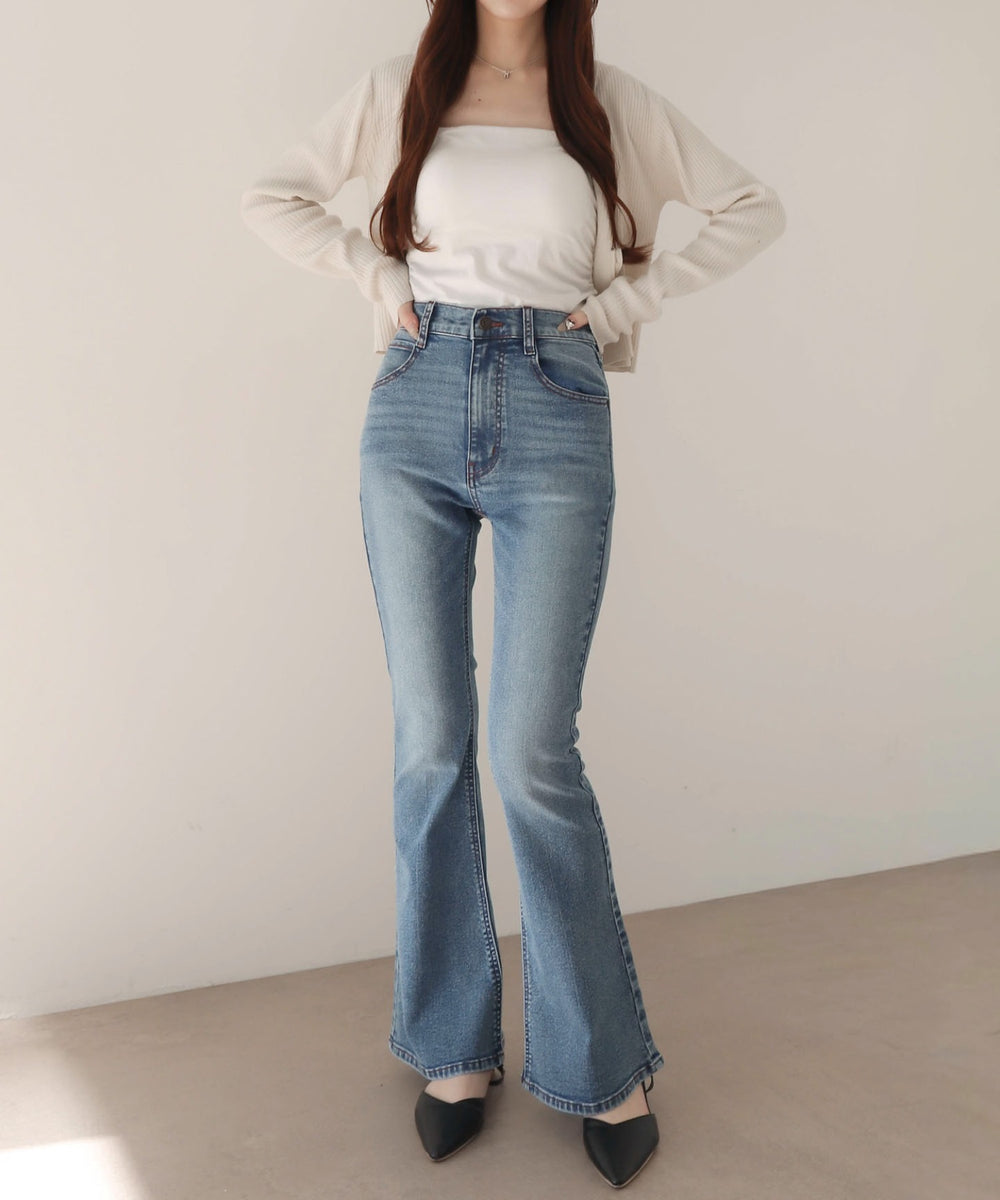 デニム中濃 モデル：160cm M着用