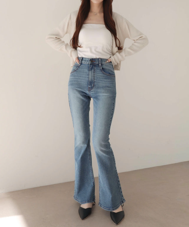 デニム中濃 モデル：160cm M着用