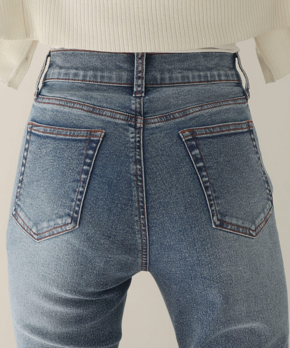 ストレッチフレアデニムパンツ