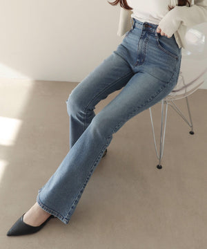 デニム中濃 モデル：160cm M着用