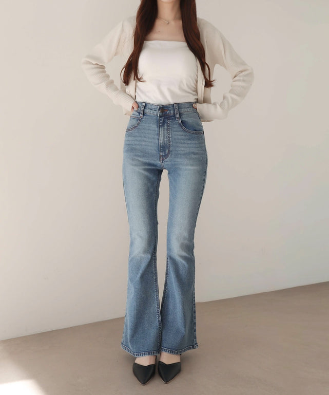 デニム中濃 モデル：160cm M着用