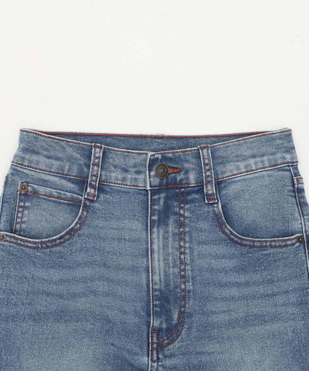 ストレッチフレアデニムパンツ