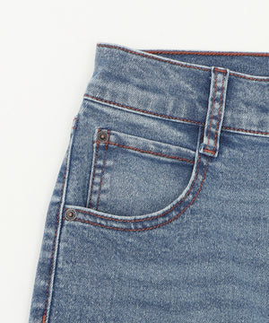 ストレッチフレアデニムパンツ