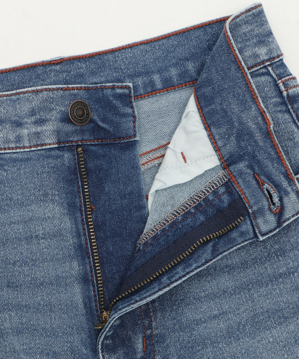 ストレッチフレアデニムパンツ