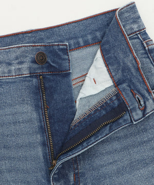 ストレッチフレアデニムパンツ