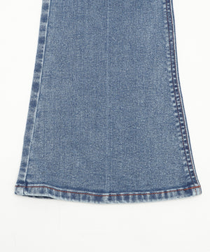 ストレッチフレアデニムパンツ