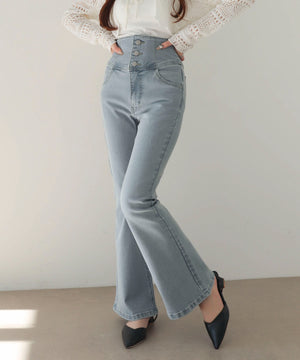 デニム淡加工　モデル：160cm M着用