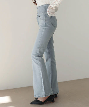 デニム淡加工　モデル：160cm M着用