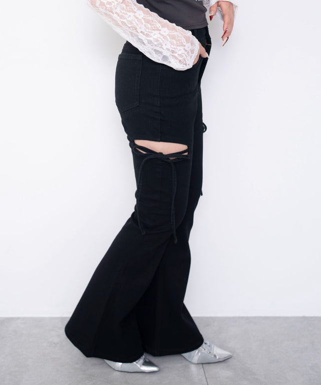 デニムブラック　モデル：155cm M着用　