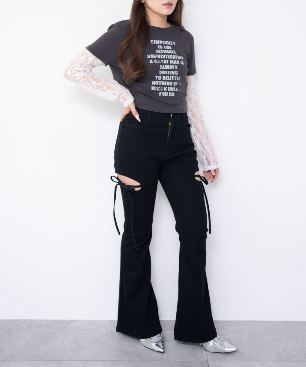 デニムブラック　モデル：155cm M着用　