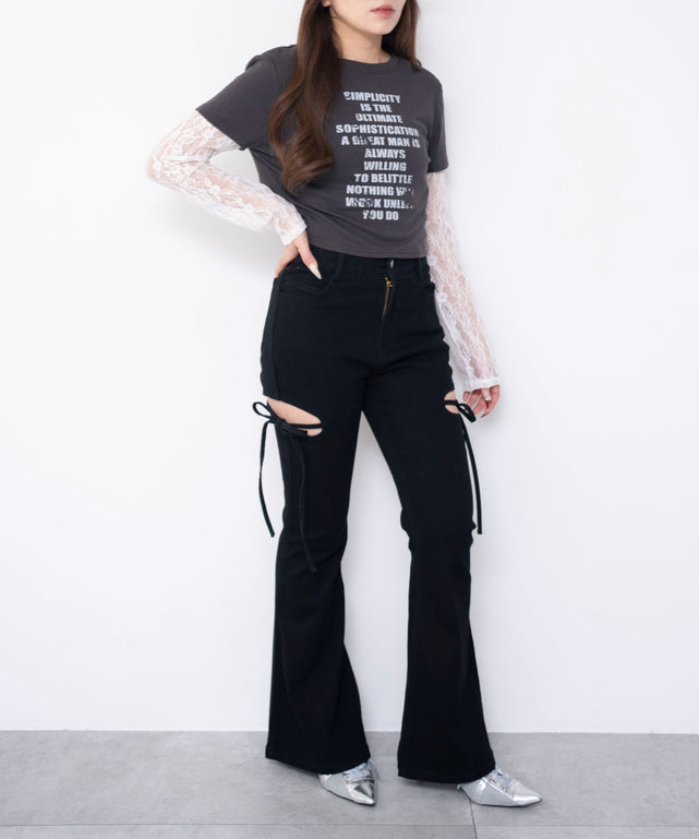 デニムブラック　モデル：155cm M着用　