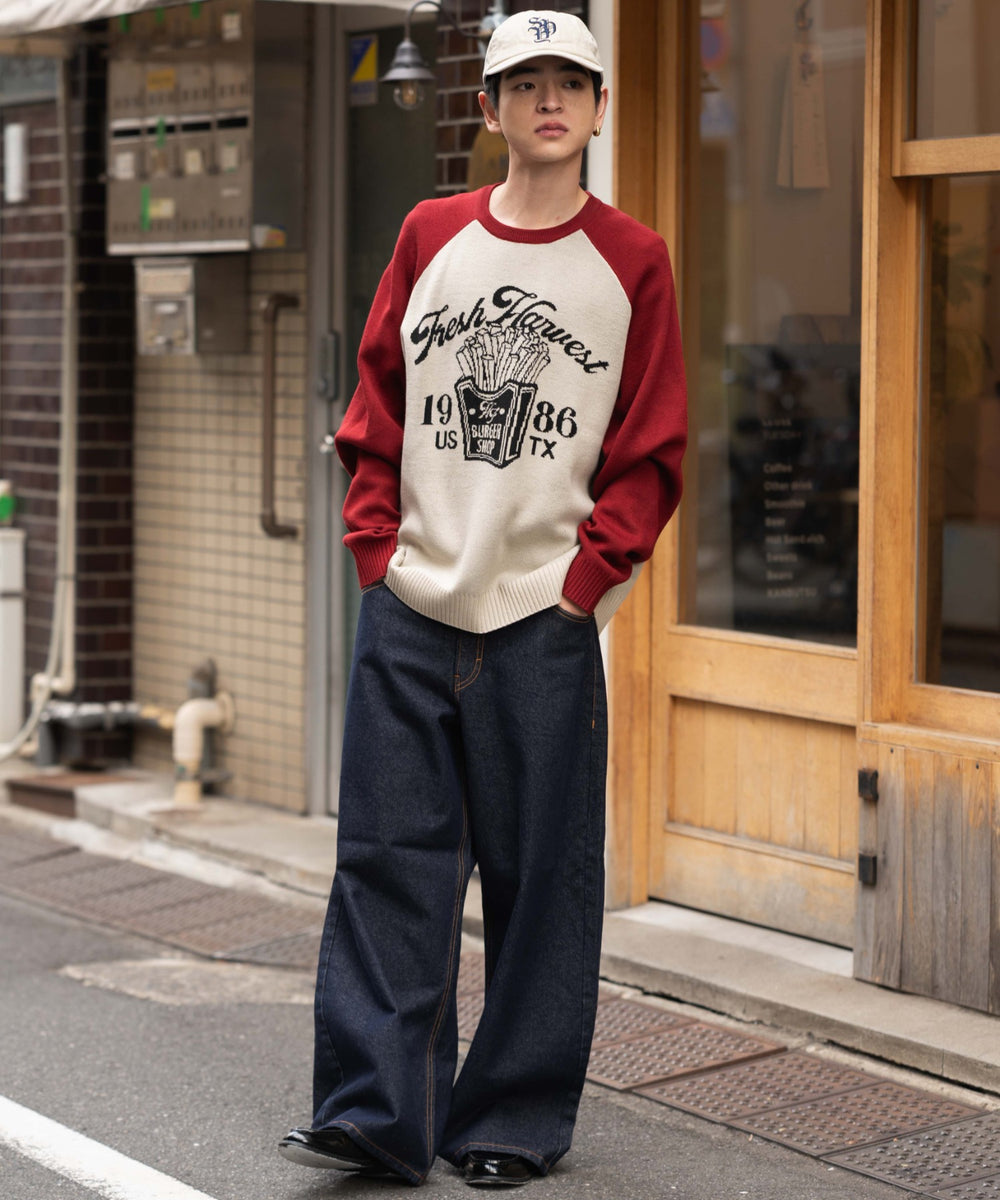 デニムインディゴ モデル：180cm L着用