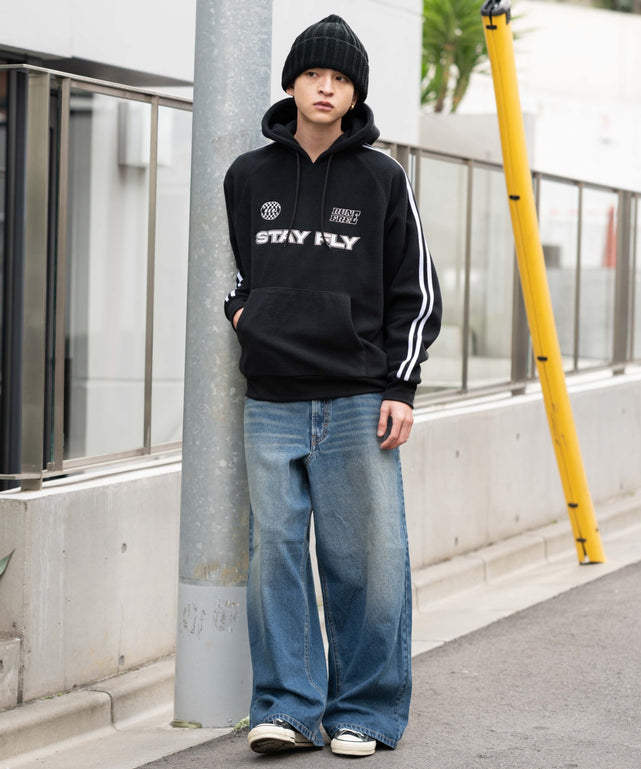 デニム中濃加工 モデル：180cm L着用