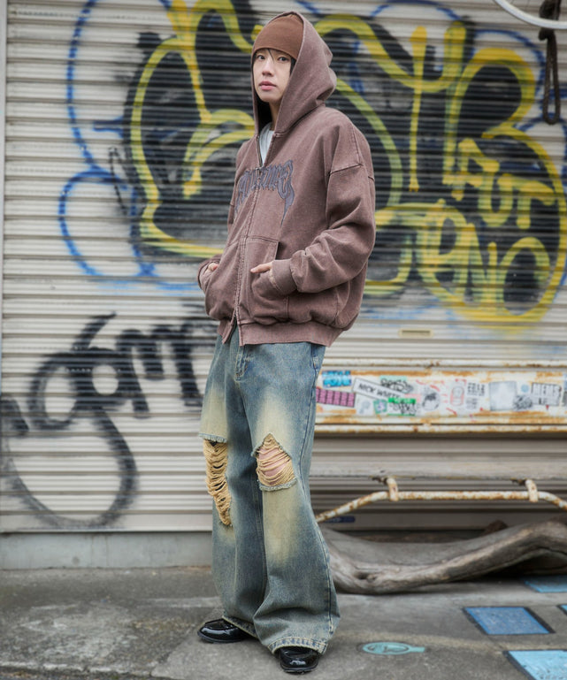 ブラウン　モデル：175cm L着用