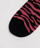 ゼブラ柄リブソックス(23-25cm)