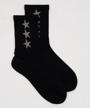 3連スターデザインソックス(23-25cm)