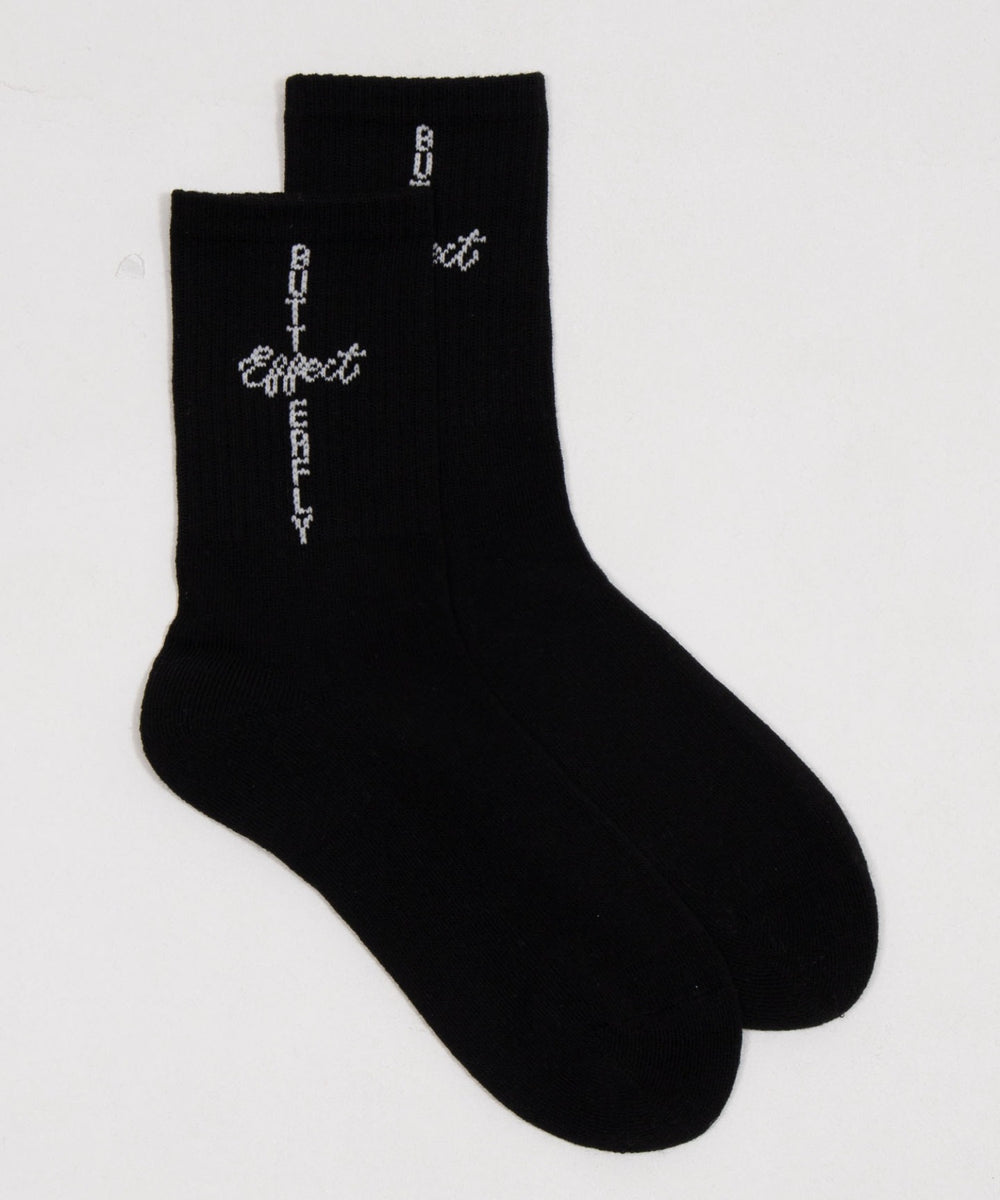 クロスロゴデザインソックス(23-25cm)