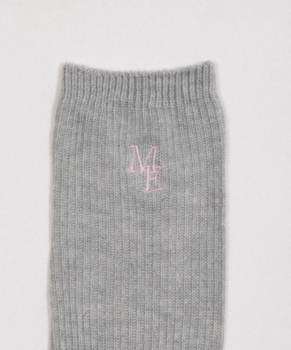刺繍ロゴローゲージゆるリブソックス(23-25cm)