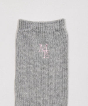 刺繍ロゴローゲージゆるリブソックス(23-25cm)