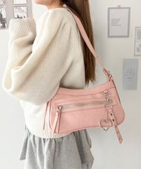 チャーム付きハトメベルトバッグ