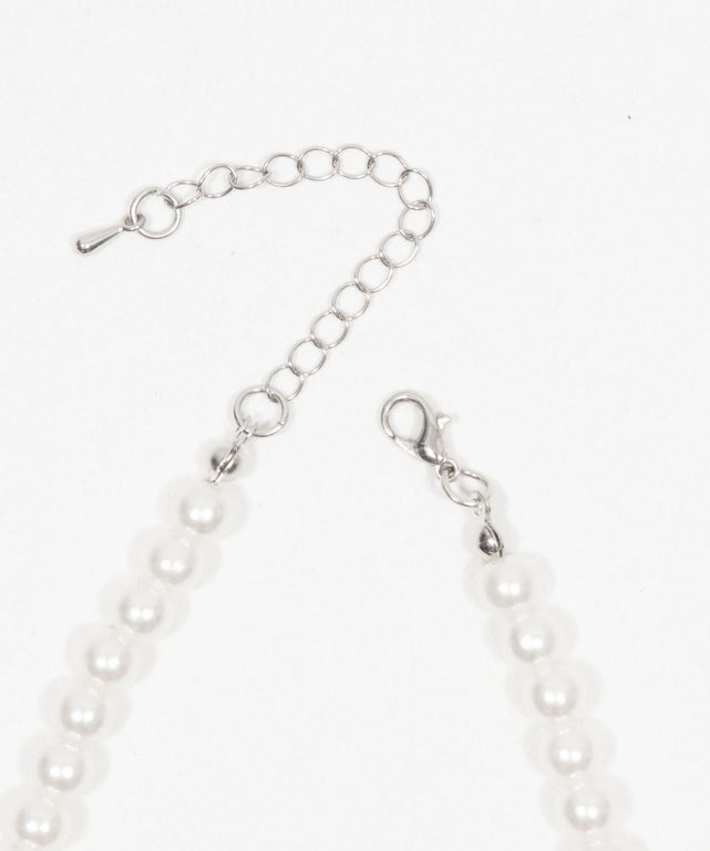 Lモチーフトップパールネックレス