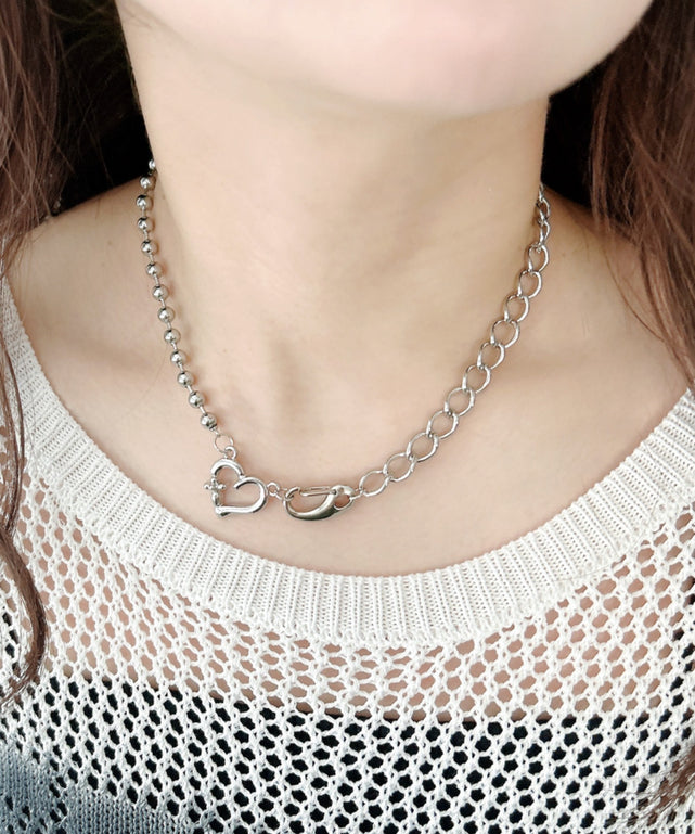 Lカラビナモチーフネックレス/柄1