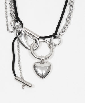 Lコードカラビナモチーフネックレス