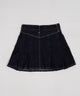 デニムプリーツミニスカート